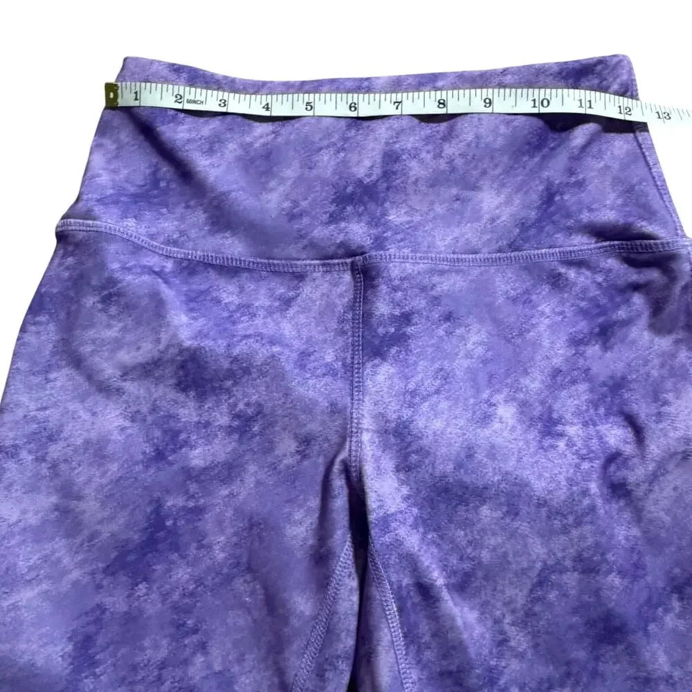 Daisy Fuentes lavender fitted longer shorts sz S summer biker flattering